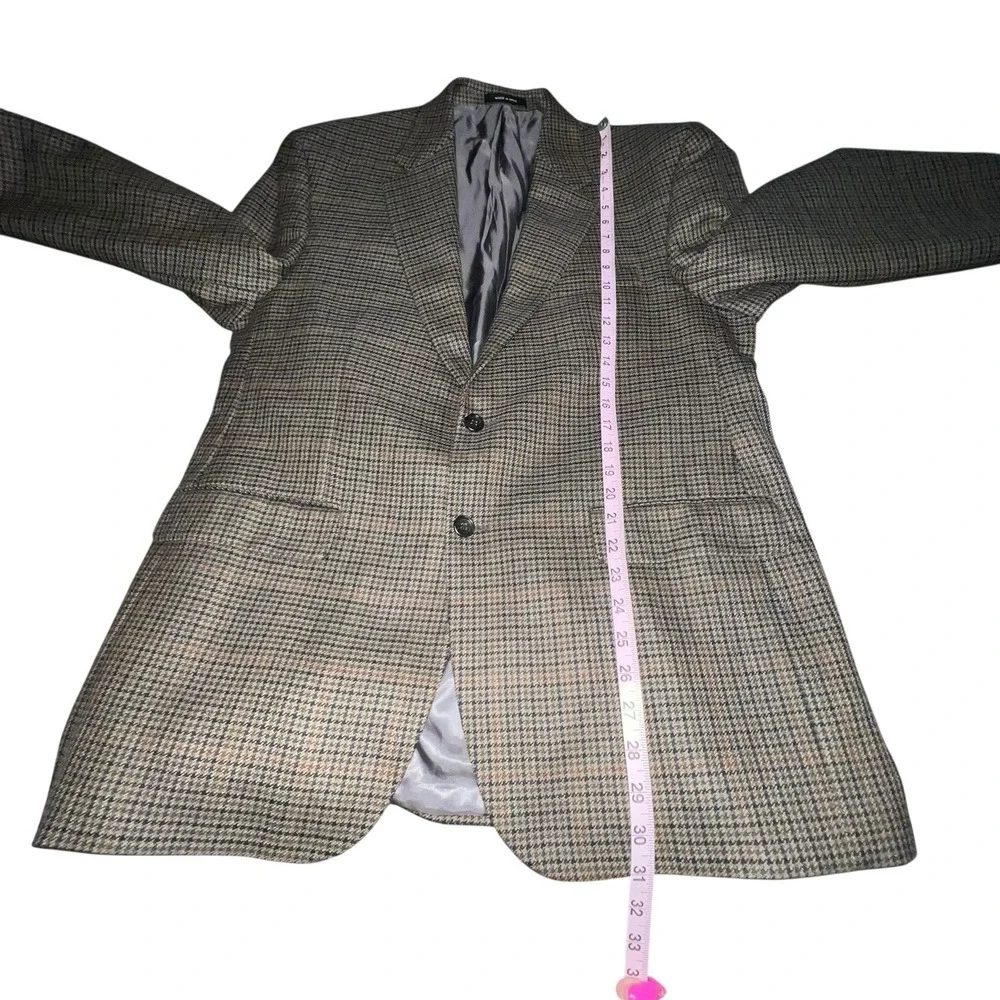 Vintage‎ Lauren Ralph Lauren 42R Houndstooth LambsWool Blazer Jacket Sport Coat